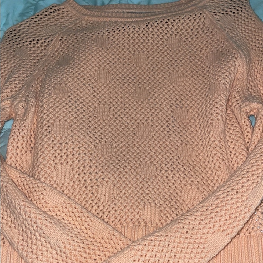 Banana Republic Peach Women's Crew Neck Sweater